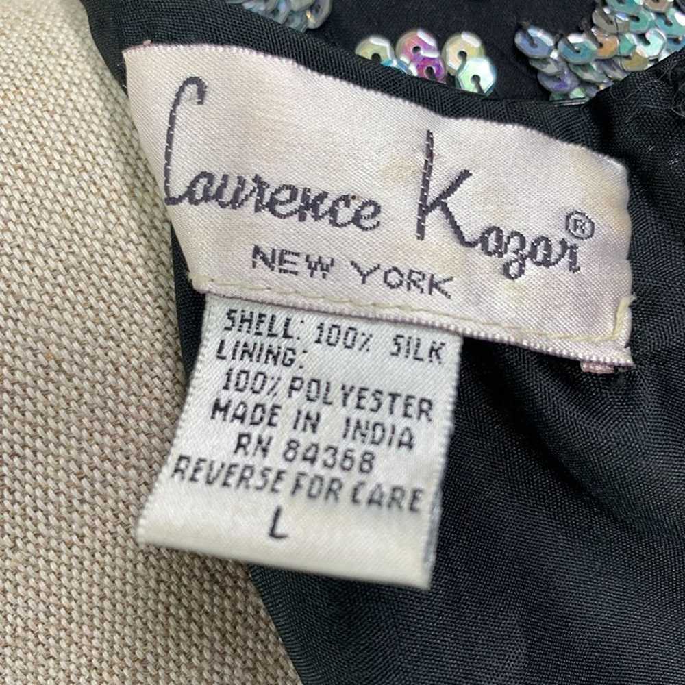 Vintage Laurence Kazar Sequin Short Sleeve Evenin… - image 2