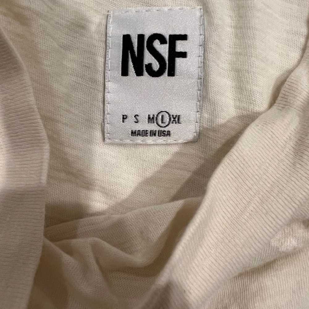 NSF CLOTHING Moore Paint Splatter Tee L Off white… - image 2