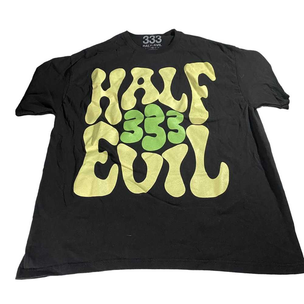 Half Evil 333 Half Evil Big Print T Shirt Men's X… - image 1