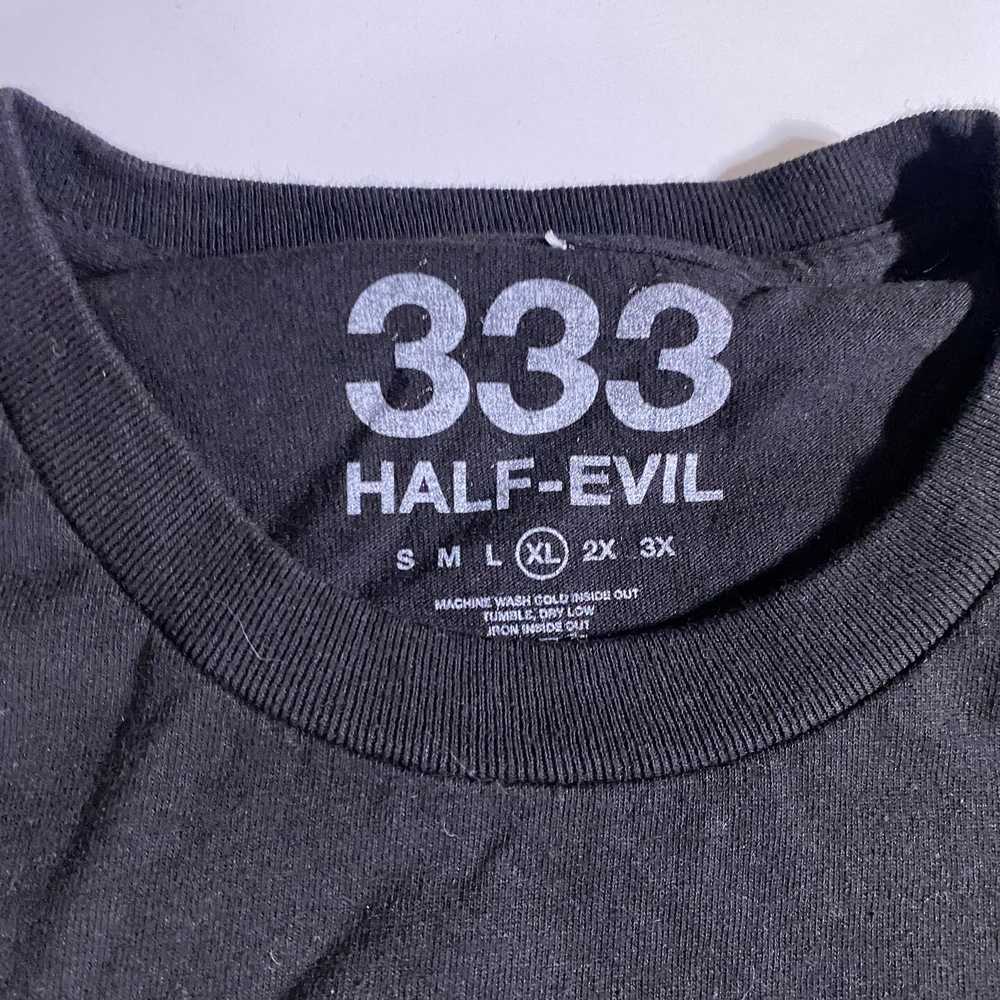 Half Evil 333 Half Evil Big Print T Shirt Men's X… - image 3