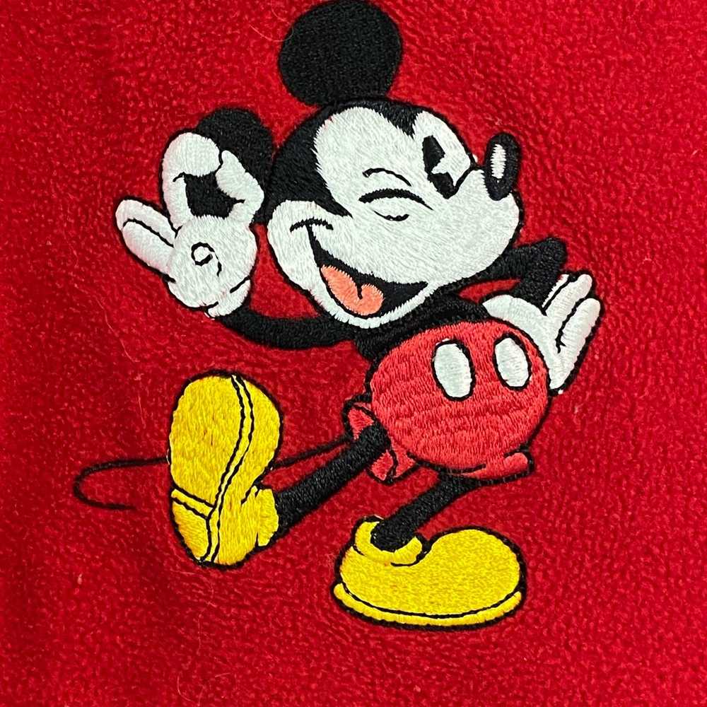 Red Mickey Mouse Fleece Jacket - image 3