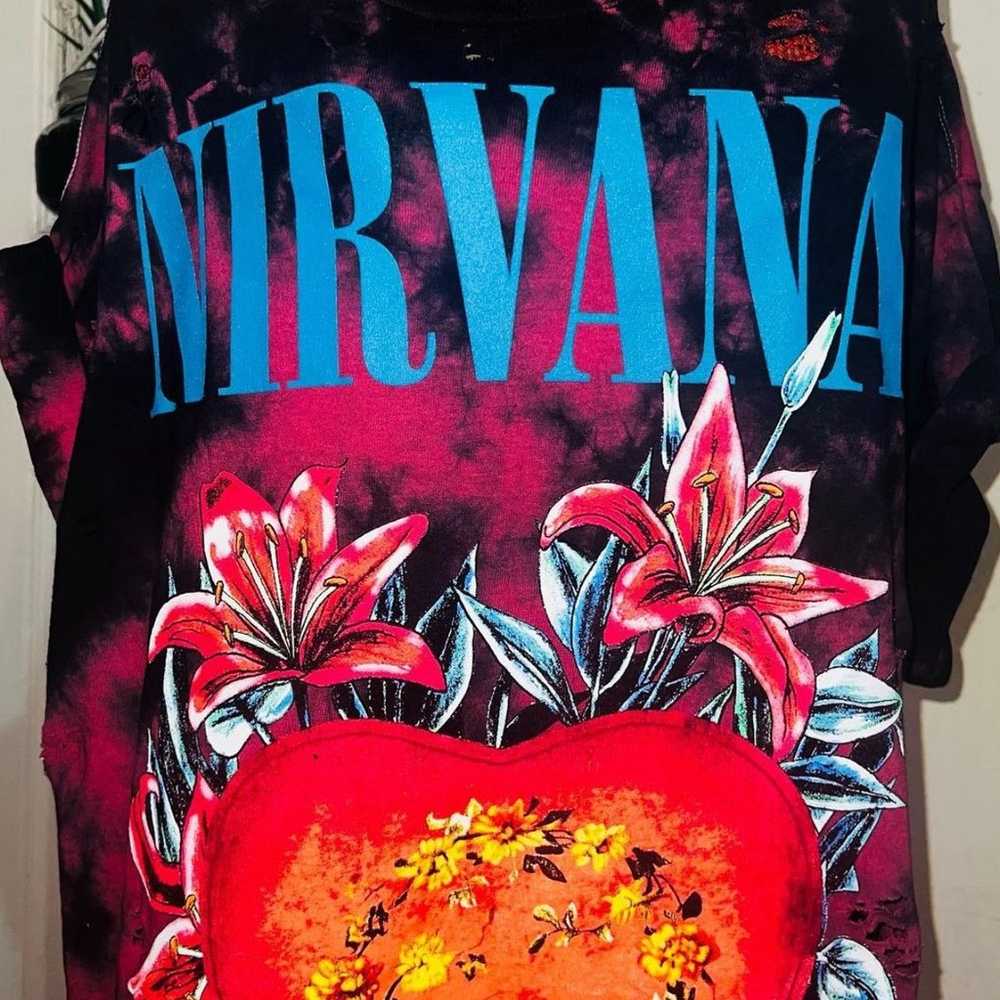 Distressed Nirvana Band Tshirt - image 12