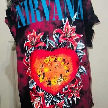 Distressed Nirvana Band Tshirt - image 1