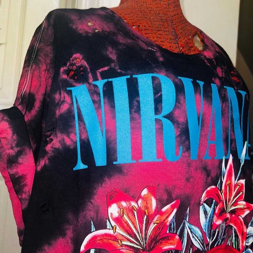 Distressed Nirvana Band Tshirt - image 2