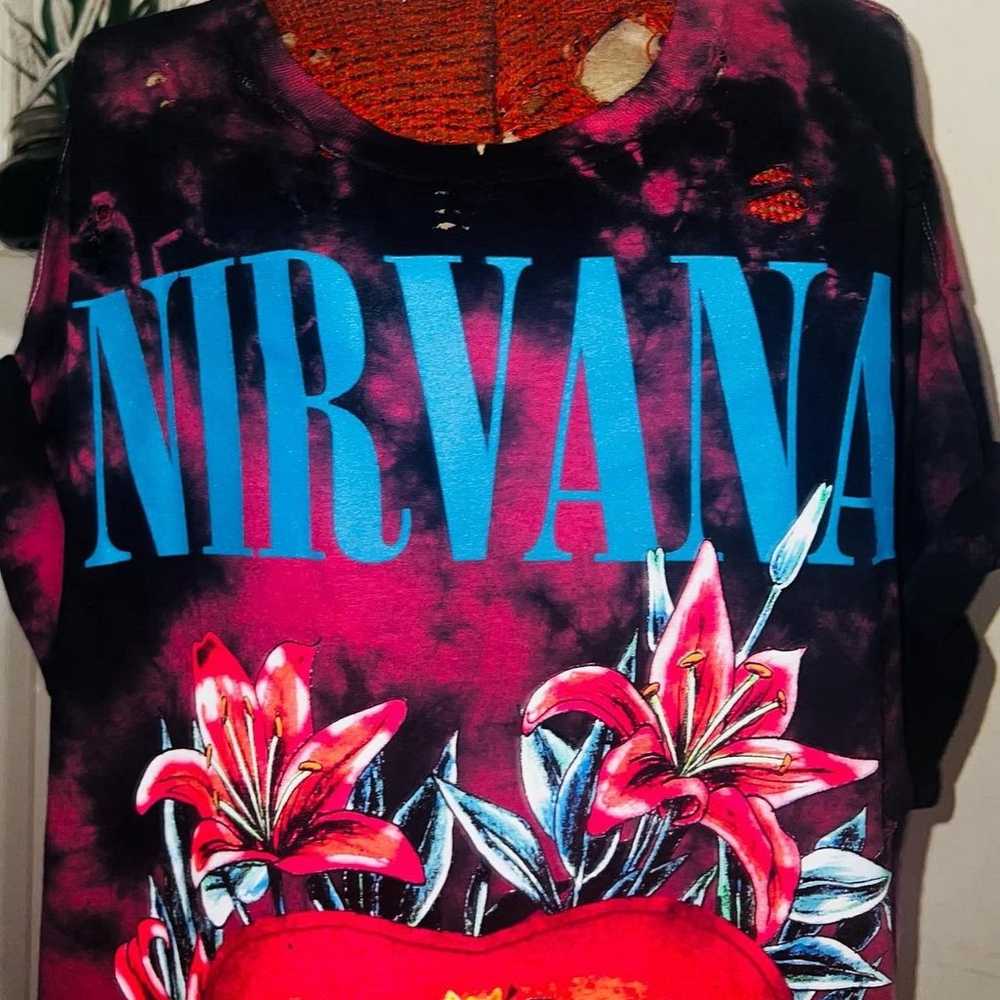 Distressed Nirvana Band Tshirt - image 4