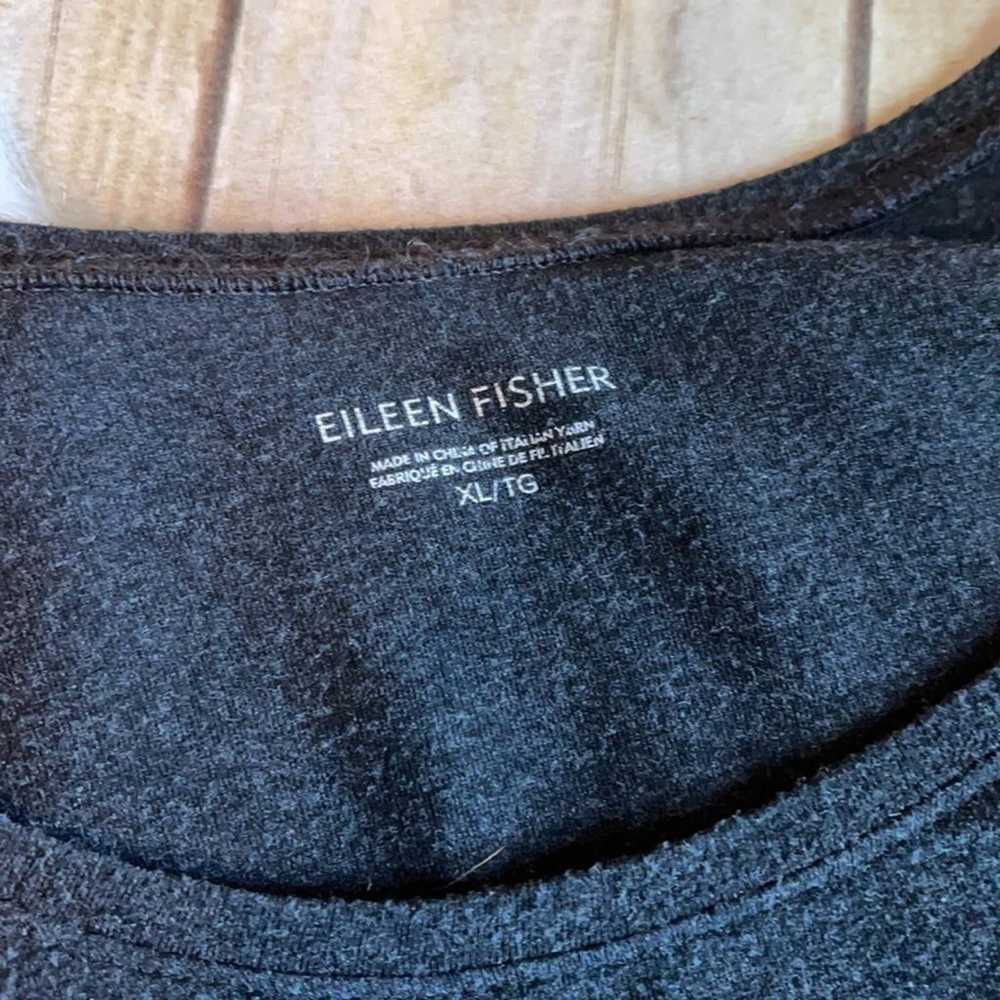 EILEEN FISHER Gray Long Sleeve T-shirts - image 4