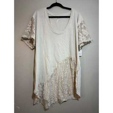 Free People Womens Crochet Lace Top Size XS - image 1