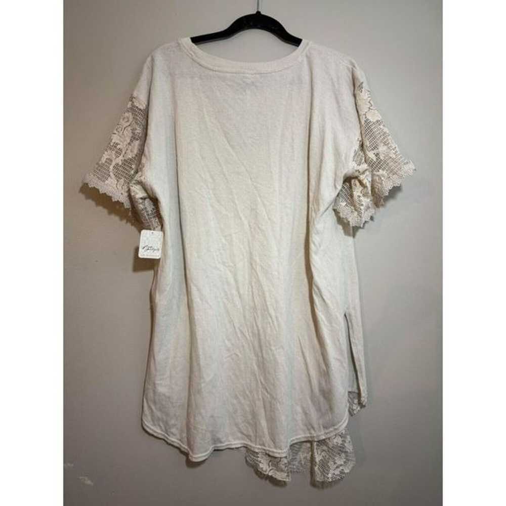 Free People Womens Crochet Lace Top Size XS - image 4