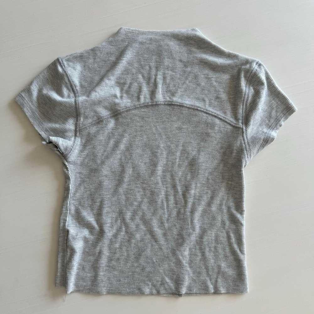 JOAH BROWN CONTRAST STITCH TEE - image 3