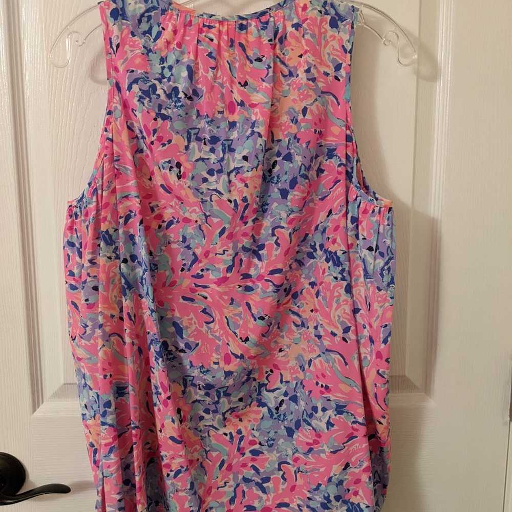 Lilly Pulitzer Sunny Shoulder Finch Top in Coco C… - image 4