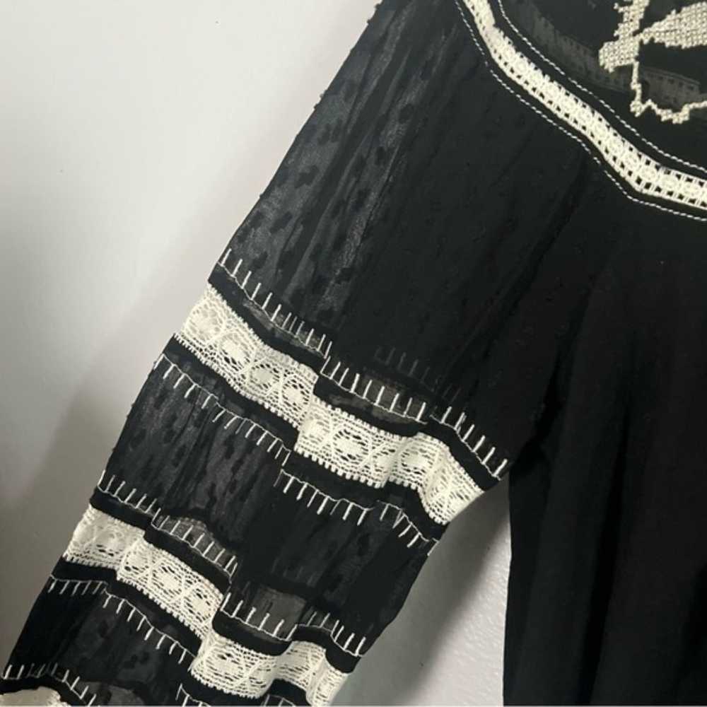 NWT Anthropologie Maeve Black Winona Lace Embroid… - image 10