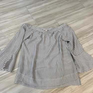 Joie Striped Silk Blouse