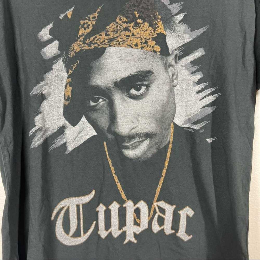 DAYDREAMER Tupac Gold Bandana Boyfriend Band Tee … - image 3