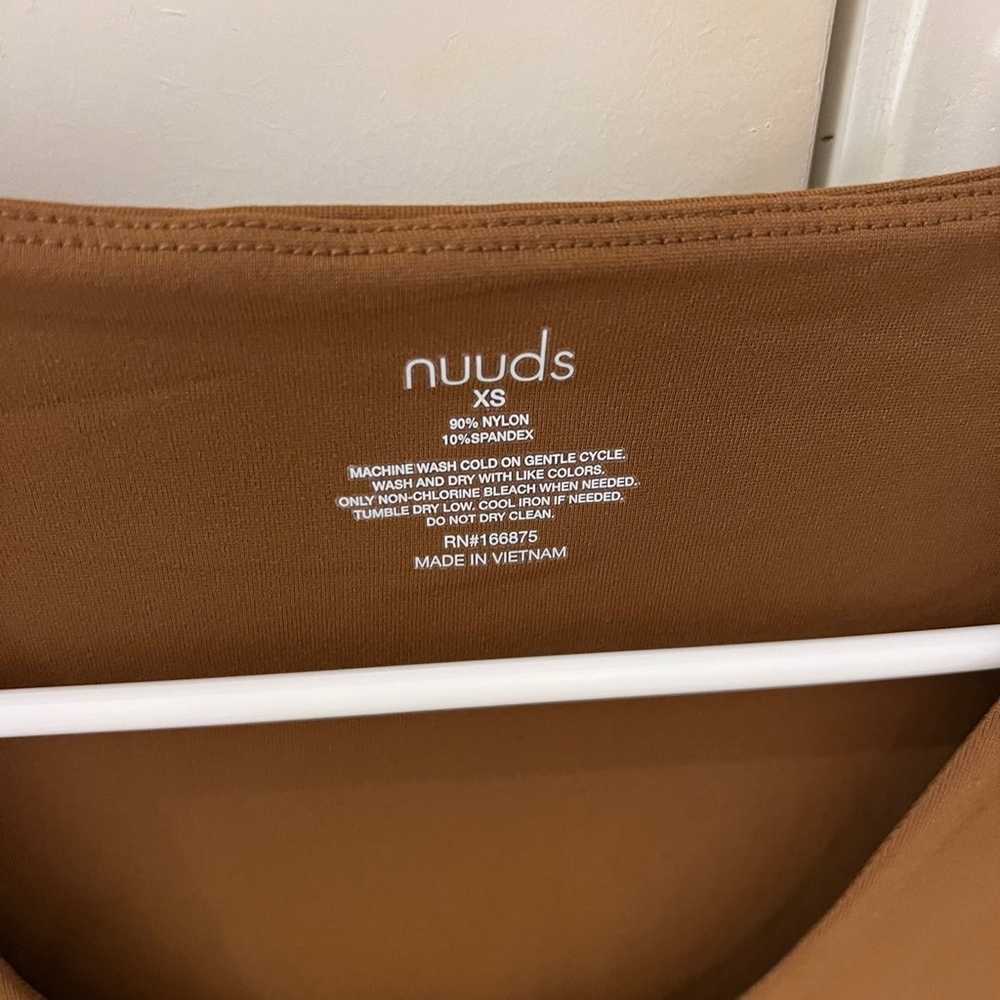 Nuuds scoop neck chocolate bodysuit - image 2