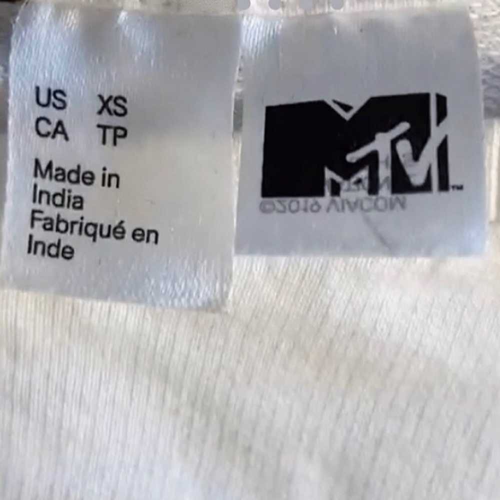 Vintage MTV White Long Sleeved Crop Top. Size XS. - image 6