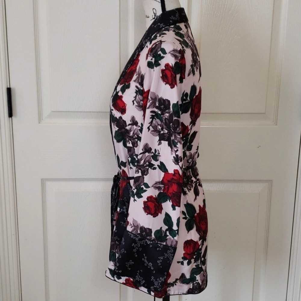 RARE Auth. Equipment theron floral robe silk wrap… - image 7