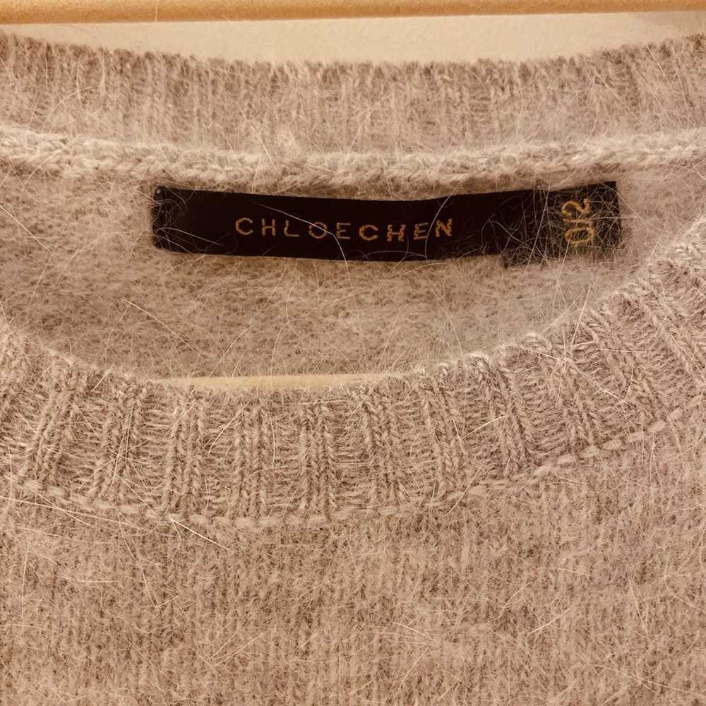 CHLOE C. Back Slit Designer Sweater - image 5