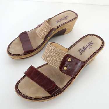 Vintage Alegria Wedge Slides Sandals Lana Womens … - image 1