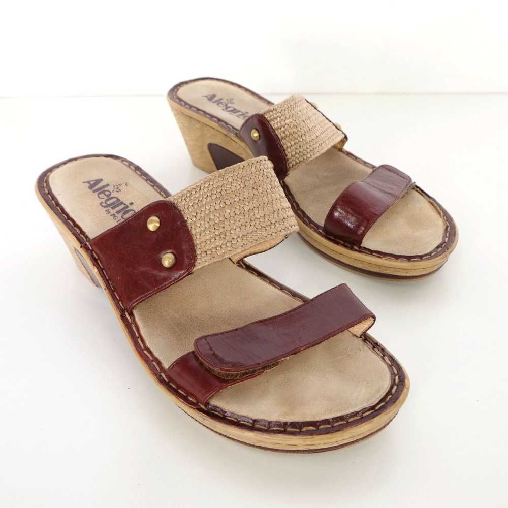 Vintage Alegria Wedge Slides Sandals Lana Womens … - image 3