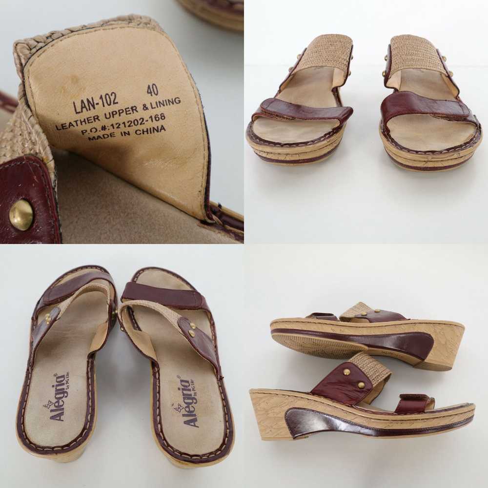 Vintage Alegria Wedge Slides Sandals Lana Womens … - image 4