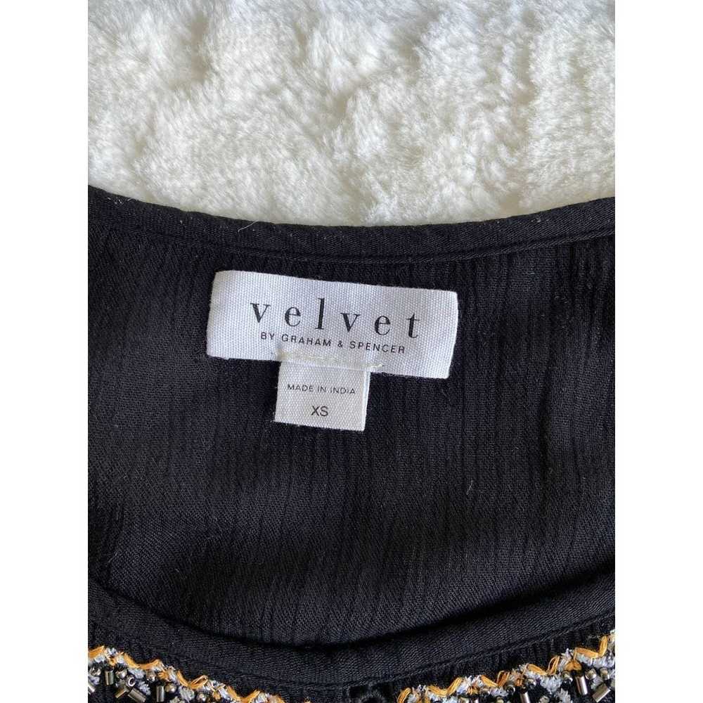 Velvet by Graham & Spencer Black Embroidered  Ala… - image 10