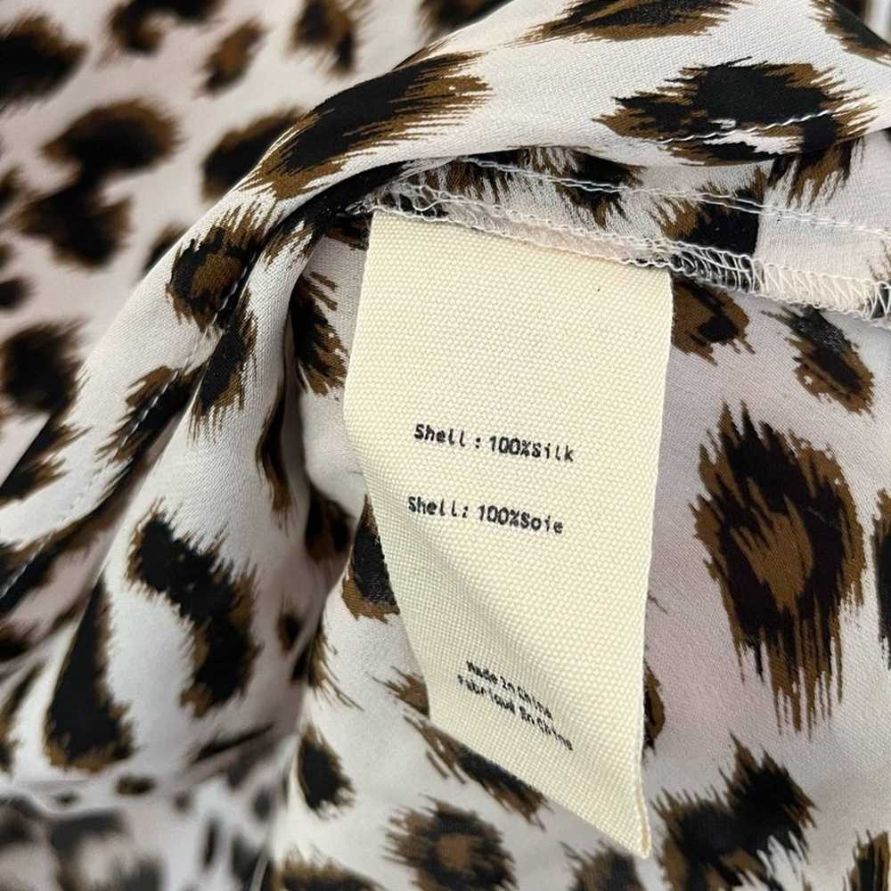 L’AGENCE Silk Mariposa Leopard Print High Low Twi… - image 9