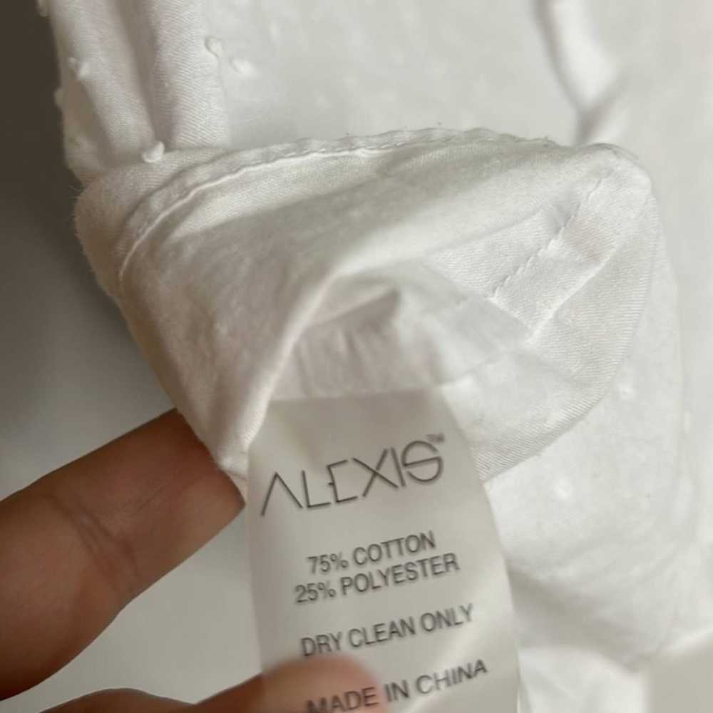 ALEXIS Lyric Button-Front Long-Sleeve Cotton Dobb… - image 6