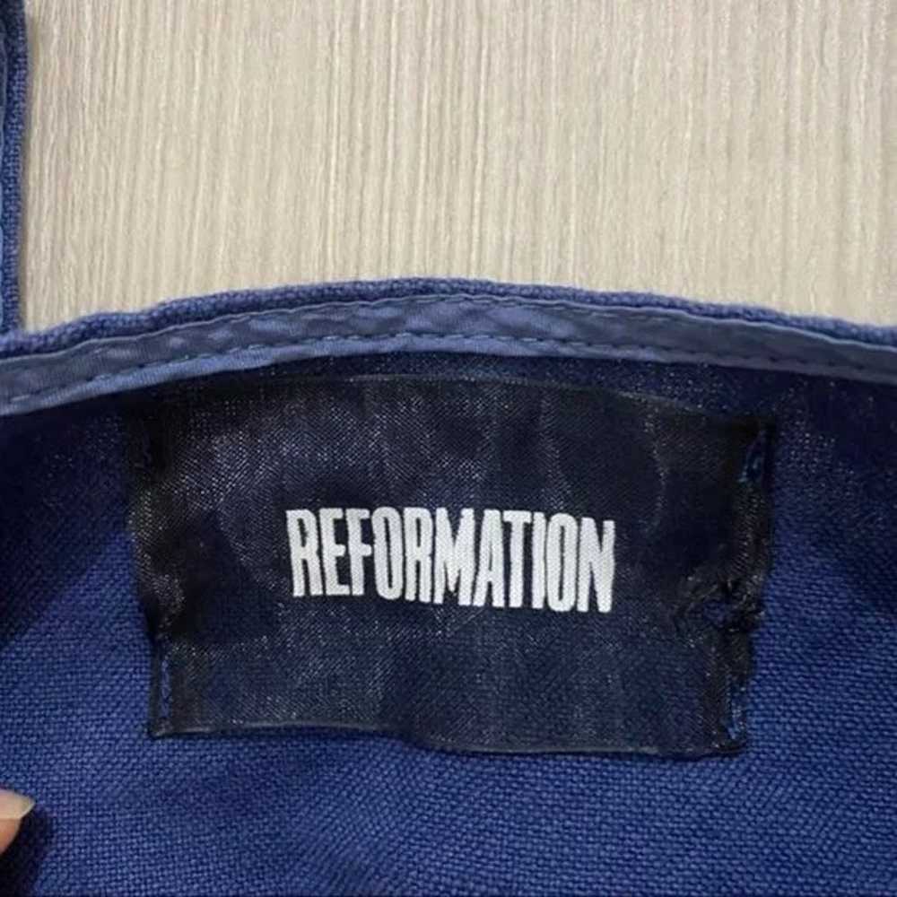 Reformation denim cropped top - image 5