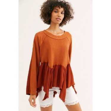 Free People Gold Duster Pullover Top - image 1