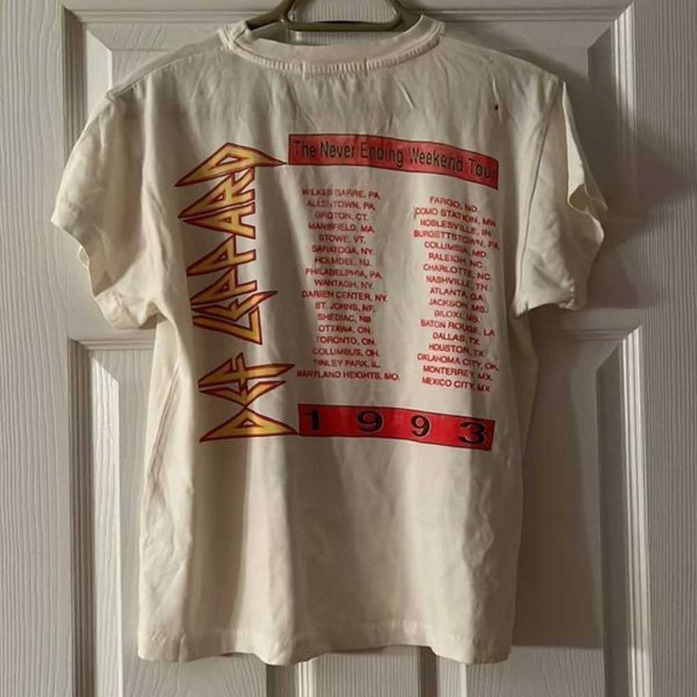 Daydreamer Def Leppard 1993 Tour Tee Size Small - image 6