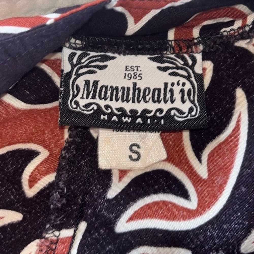 Women's Hawaiian Manuheali'i blouse size small br… - image 8