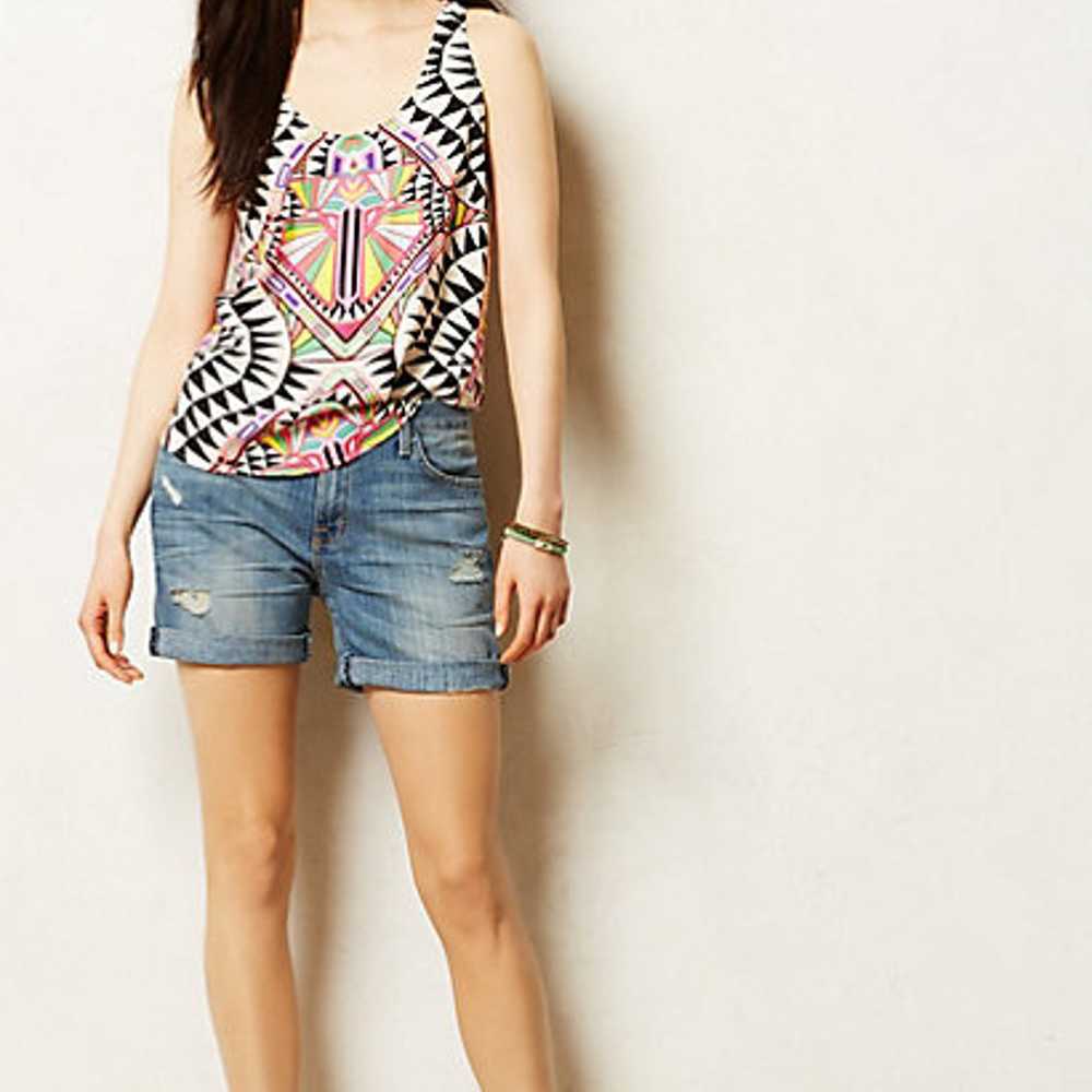 Anthropologie Cosmic Fountain Top Size S Racerbac… - image 3