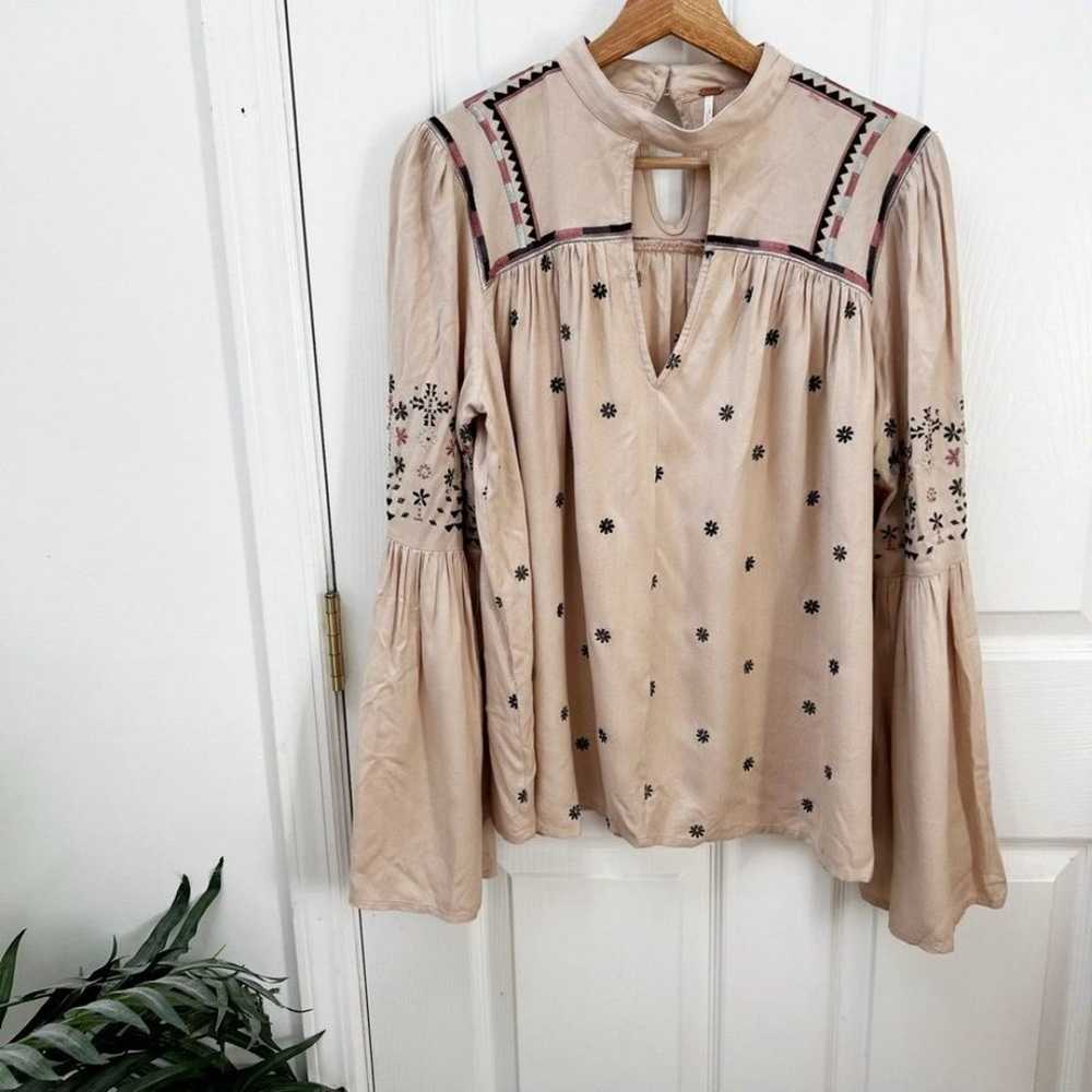 Free People Winter Daisy Embroidered Tunic - image 2
