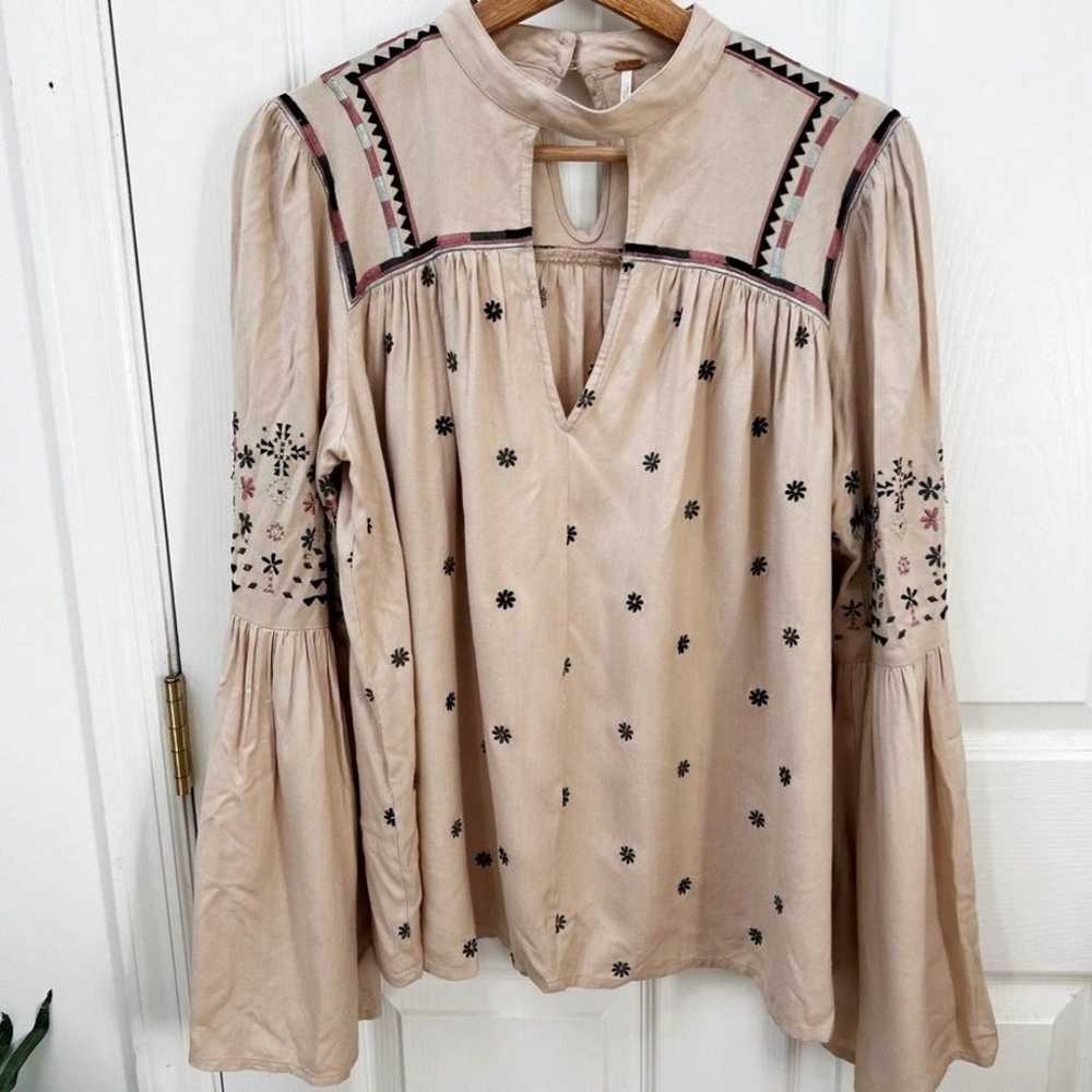 Free People Winter Daisy Embroidered Tunic - image 3