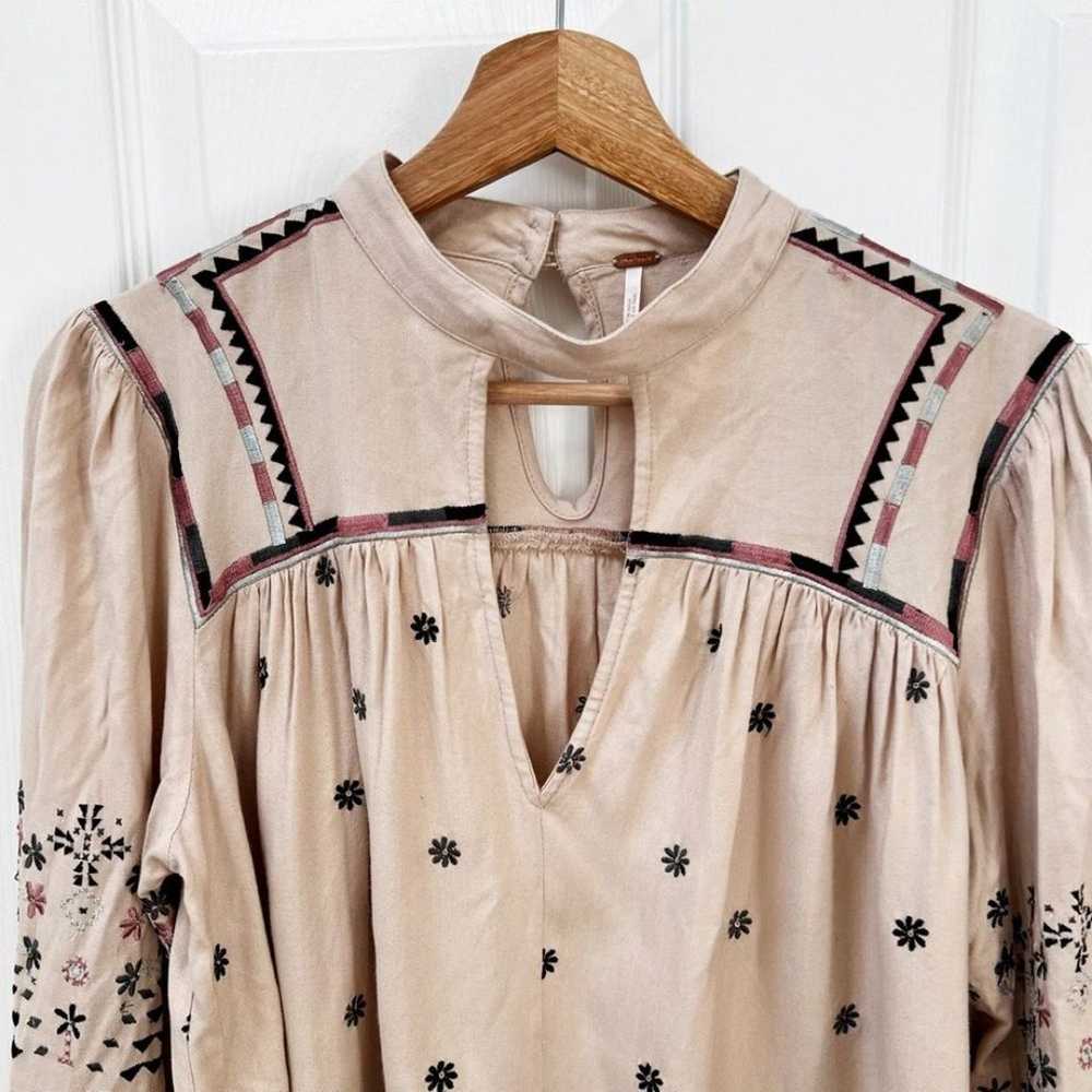 Free People Winter Daisy Embroidered Tunic - image 4