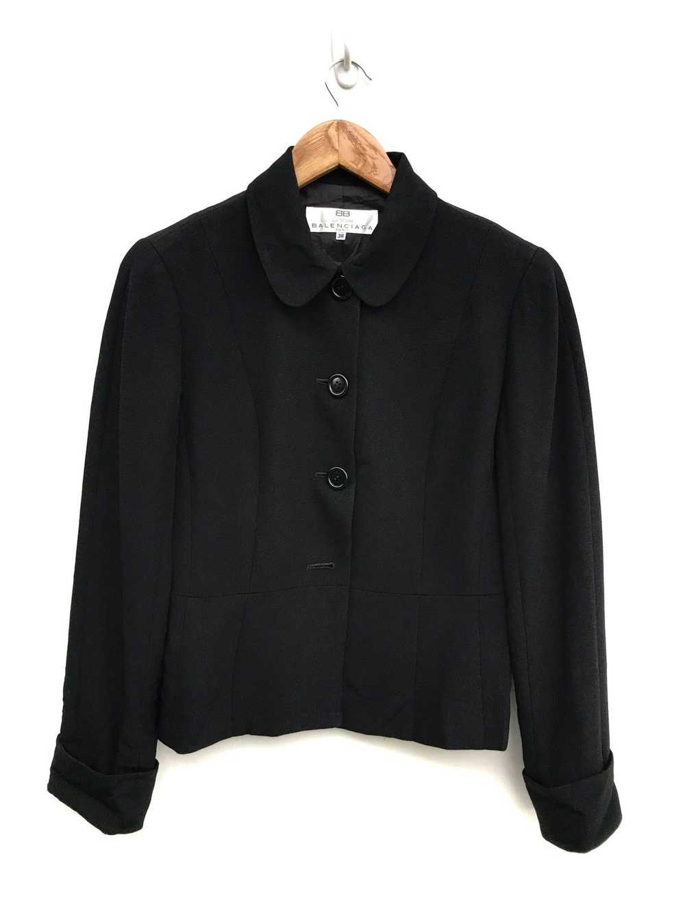 Balenciaga Balenciaga Black Coat Jacket - image 1
