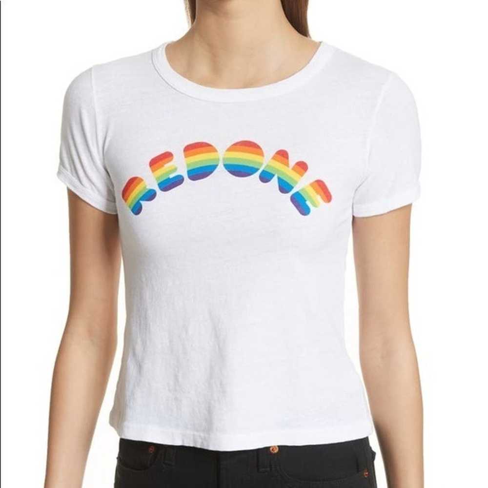 Re/Done Rainbow Tee - image 1