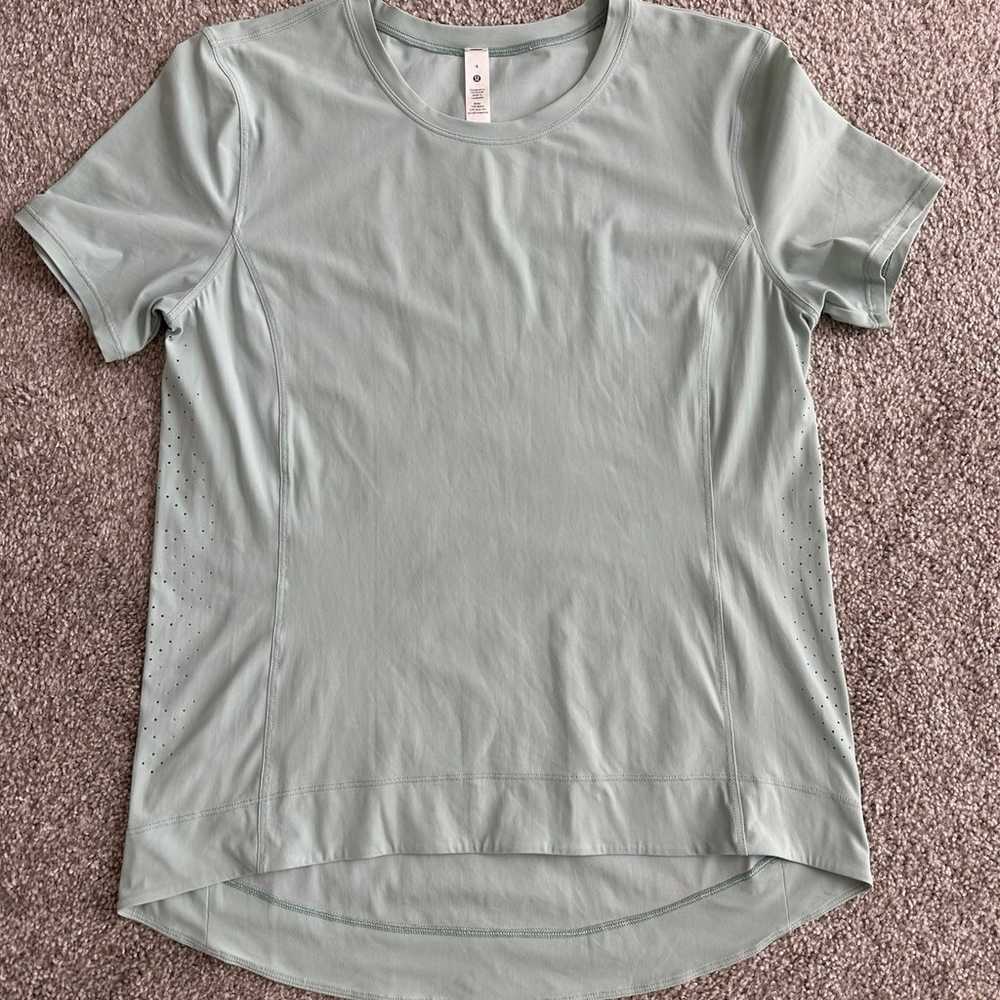 Lululemon morning match short sleeve shirt, size … - image 1
