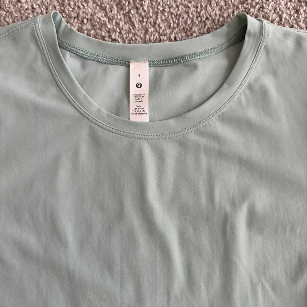 Lululemon morning match short sleeve shirt, size … - image 2