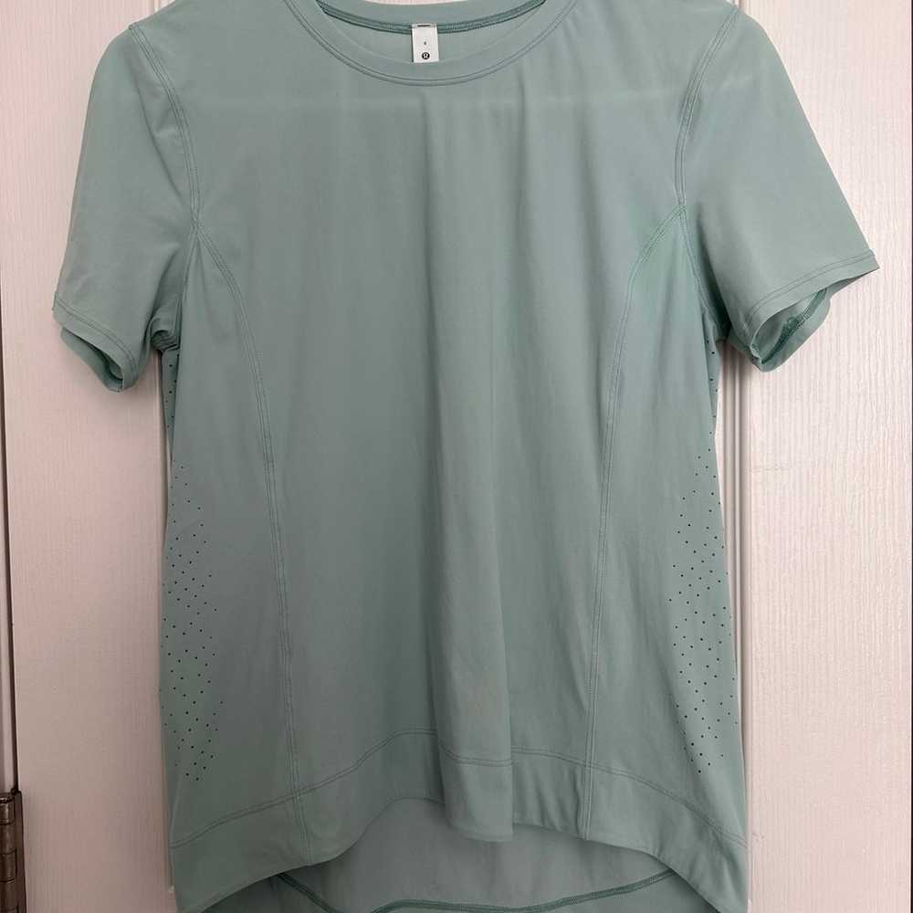 Lululemon morning match short sleeve shirt, size … - image 5