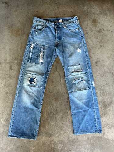 Levi's Levi's 501 30x28.5 Patchwork Denim Jeans