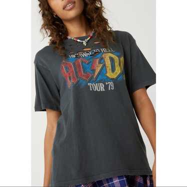 FREE PEOPLE NWOT Daydreamer AC/DC Distressed Band… - image 1