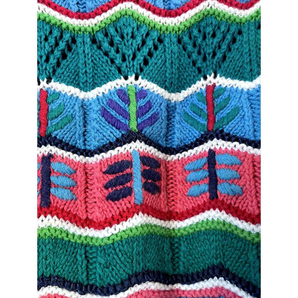 Vintage Vintage Hand Knitted HKA Designs Sweater M - image 4