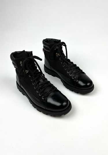 Gucci GUCCI Guccissima Lace Up Military Style Blac