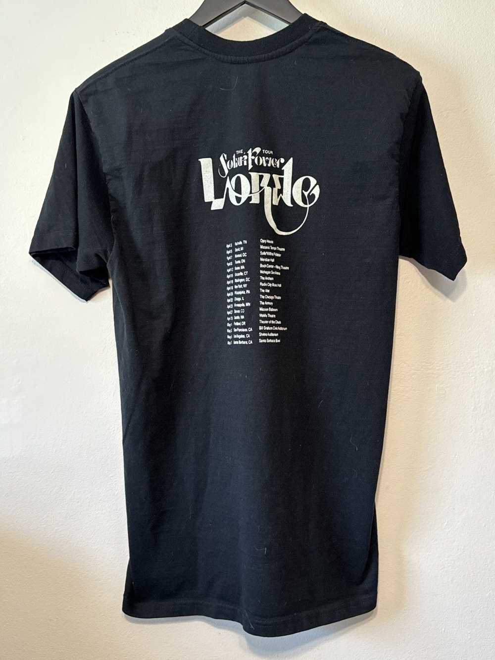 Band Tees Lorde The Solar Power Tour T Shirt Size… - image 3