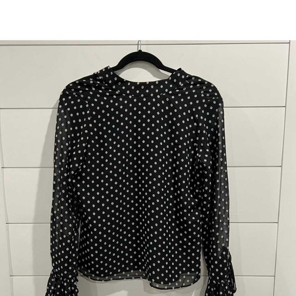 Alexis Odellia black dot women blouse  size S - image 2