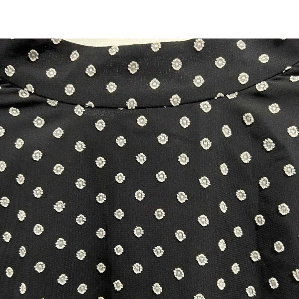 Alexis Odellia black dot women blouse  size S - image 3
