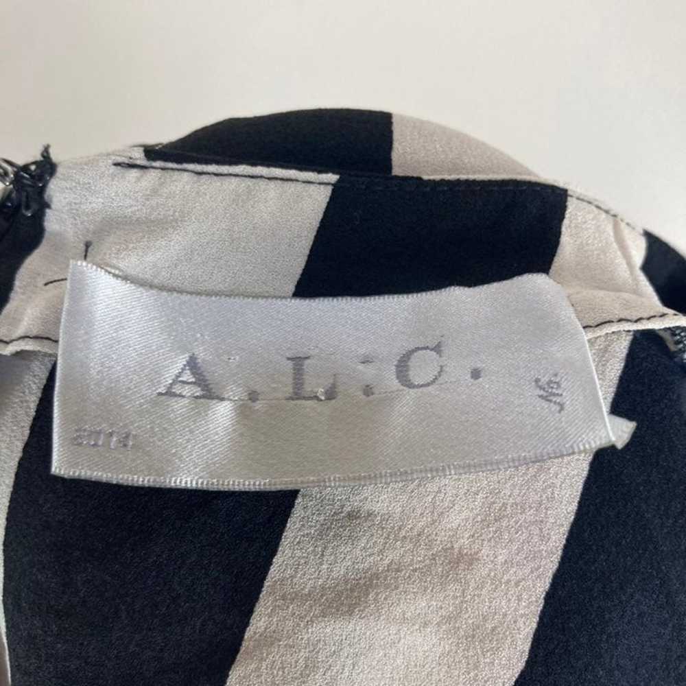 ALC Silk Broken Striped Blouse - image 4