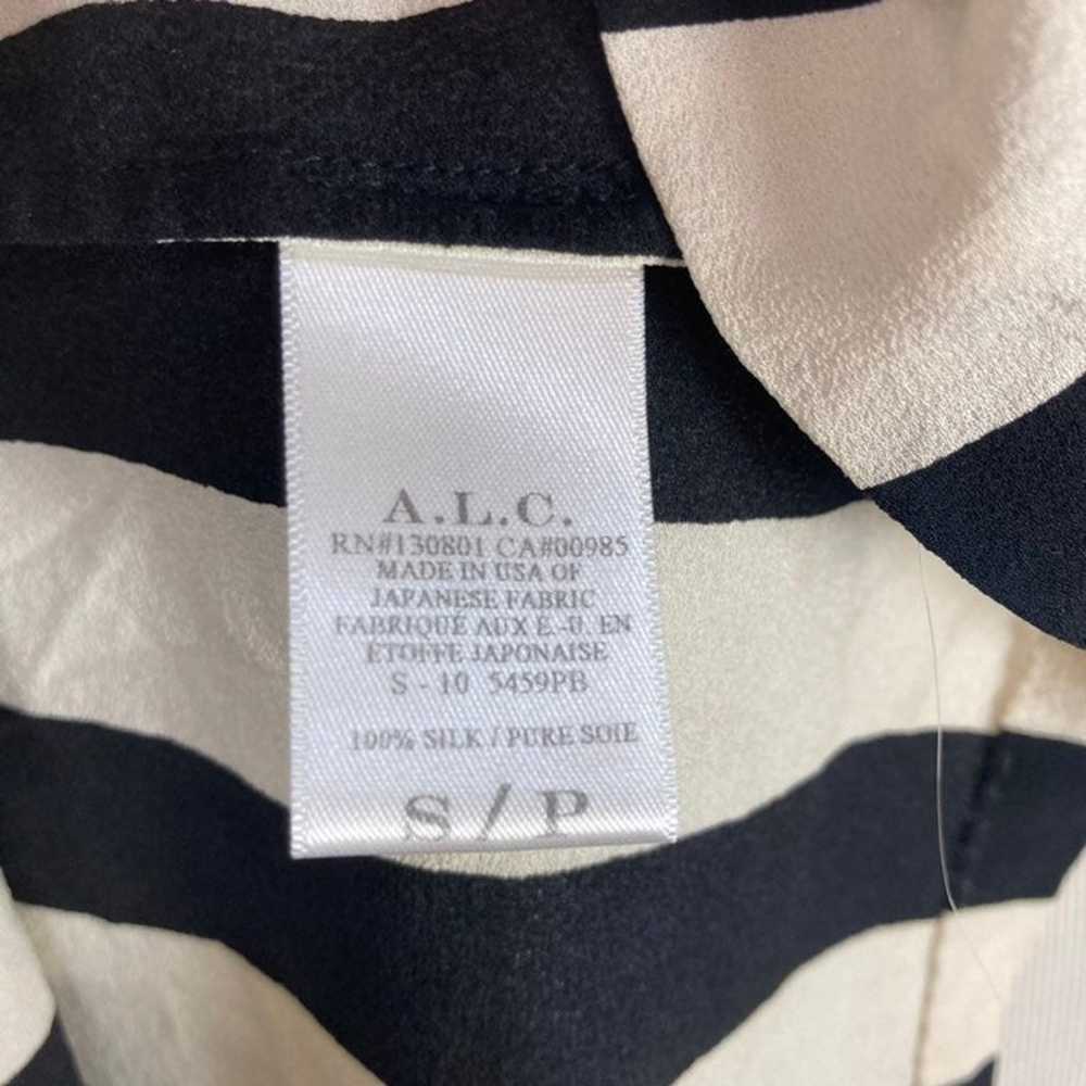 ALC Silk Broken Striped Blouse - image 5