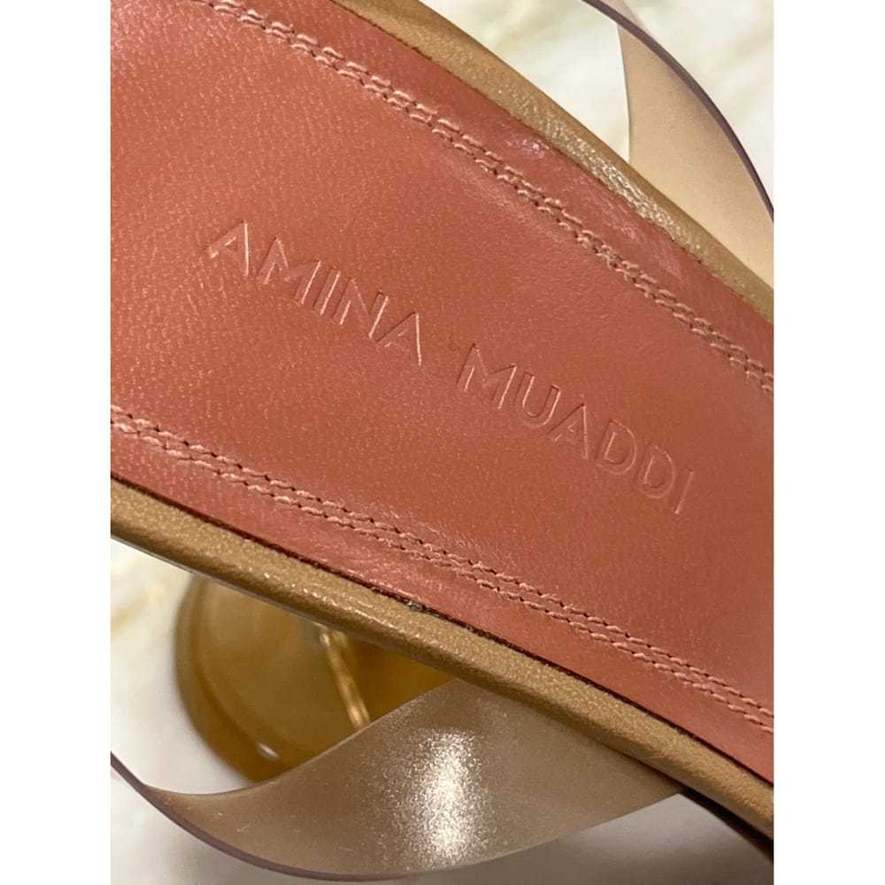 Amina Muaddi Rosie leather heels - image 8